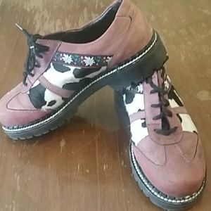 Josef Seibel cow skin loafers